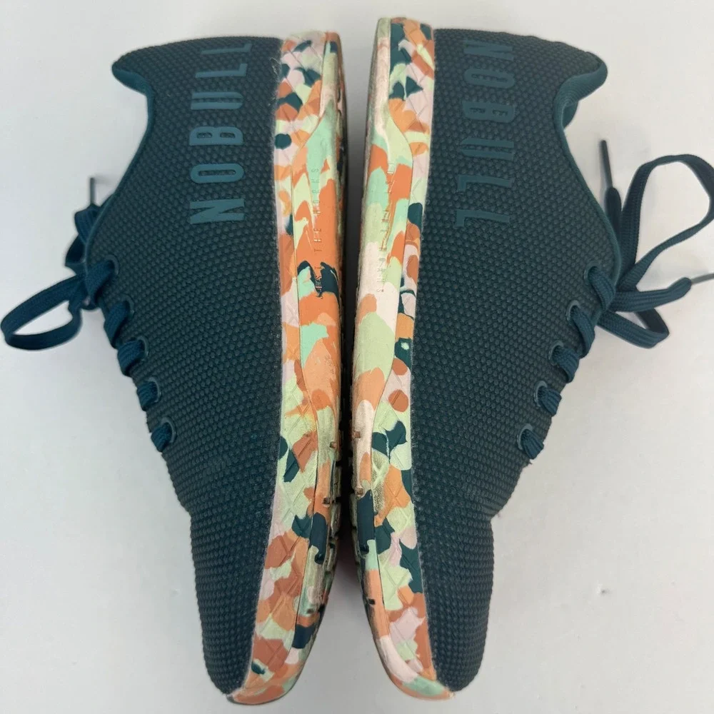 NOBULL‎ Teal SuperFabric Camo Sole Training Shoes Womens 9.5 CrossFit Trainers